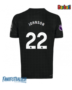Tottenham Hotspur Brennan Johnson #22 Tricou Fotbal Replică 2025-26 Barbati Deplasare